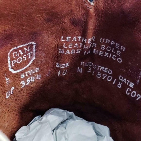 DAN POST DP3544 VINTAGE BLUEBIRD WESTERN BOOTS - Picture 11 of 12